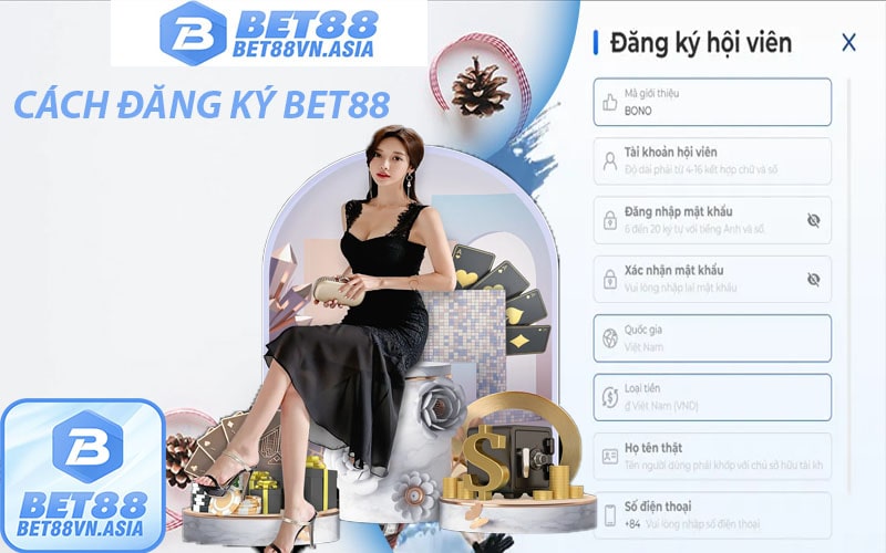 Cách đăng ký tài khoản bet88